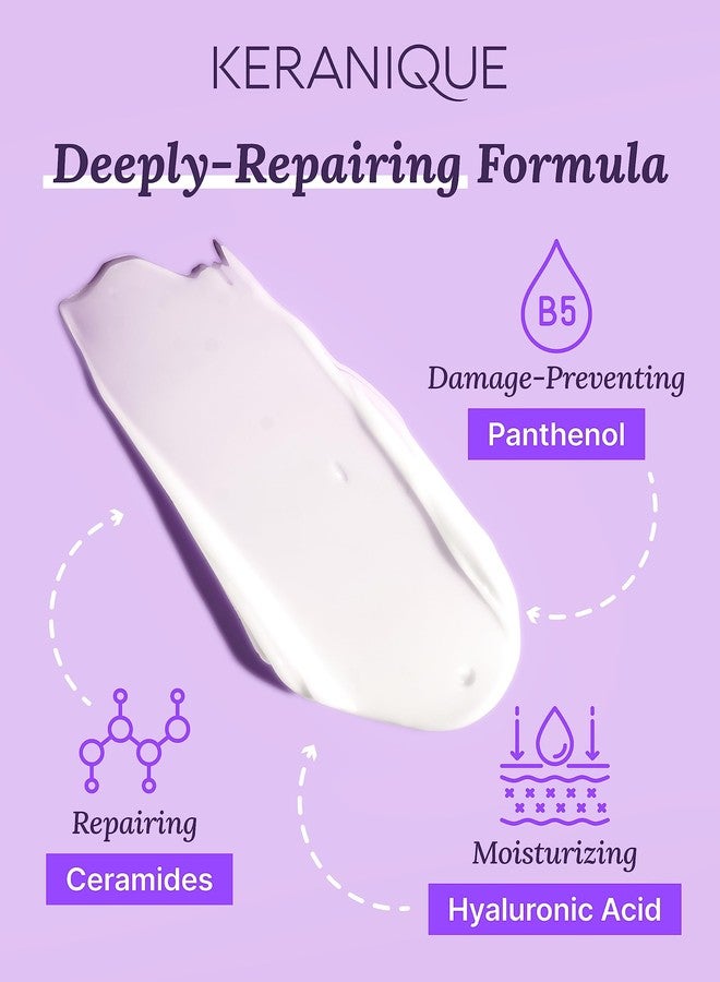 Keranique Hair Mask - Deep Repair and Intense Hydration for Damaged, Dry, Fine Hair with Keratin Protein - Image 3